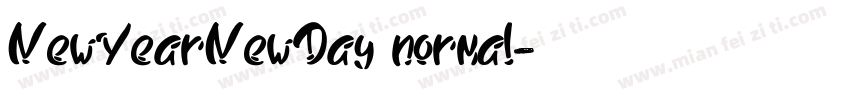 NewYearNewDay normal字体转换